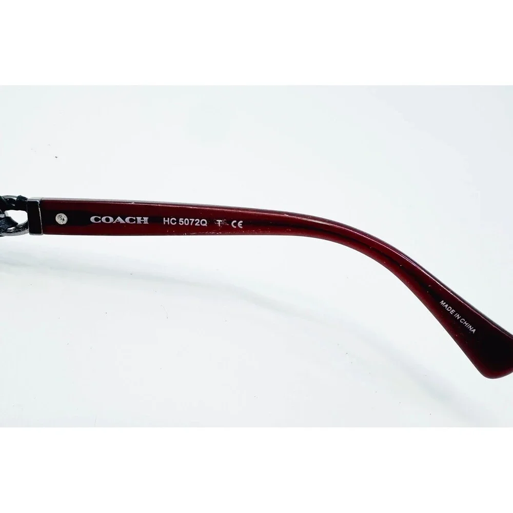 Coach Eyeglasses Womens Gunmetal Milky Black Cherry HC 5072Q 51-17-135
